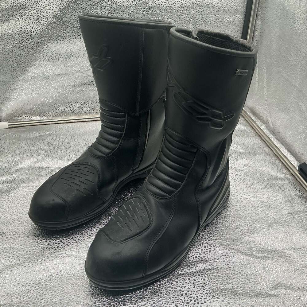 TCX Black Waterproof Leather Motorcycle Touring Boots Size EU 40 US 7.5